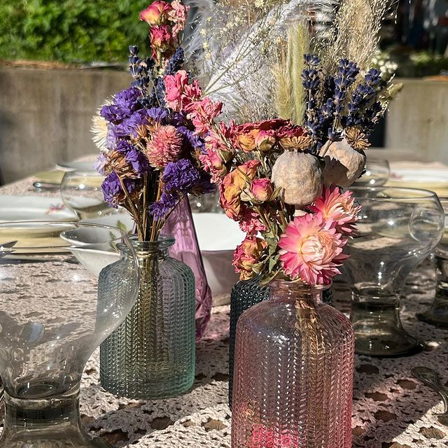 Party deco#driedflowers #driedflowerbouquet #driedflowerdeco #partytime