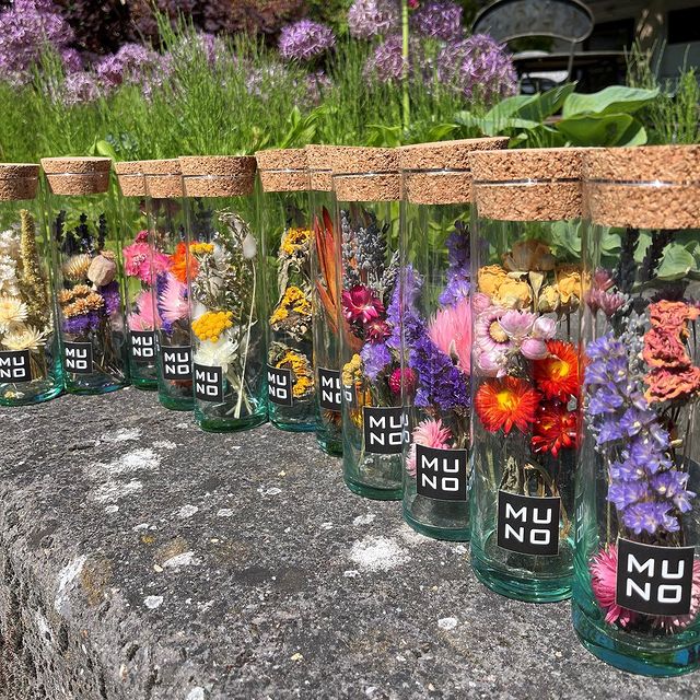 Hello summer#driedflowers #messageinabottle